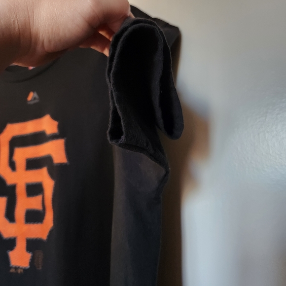 MAJESTIC Triple Peak Black/Orange San Francisco Giants Graphic T-shirt Size XL - Picture 6 of 14